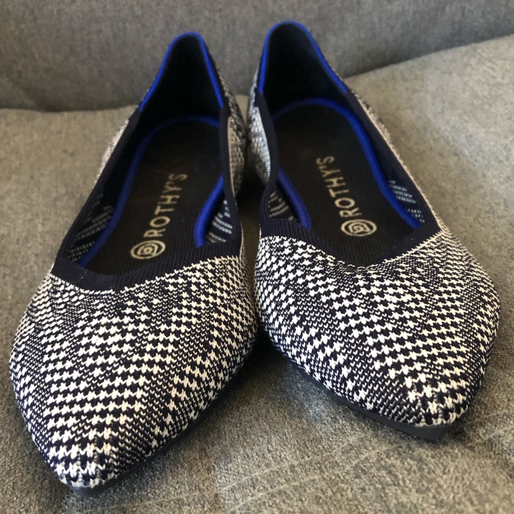 Rothy’s Navy Houndstooth Size 11